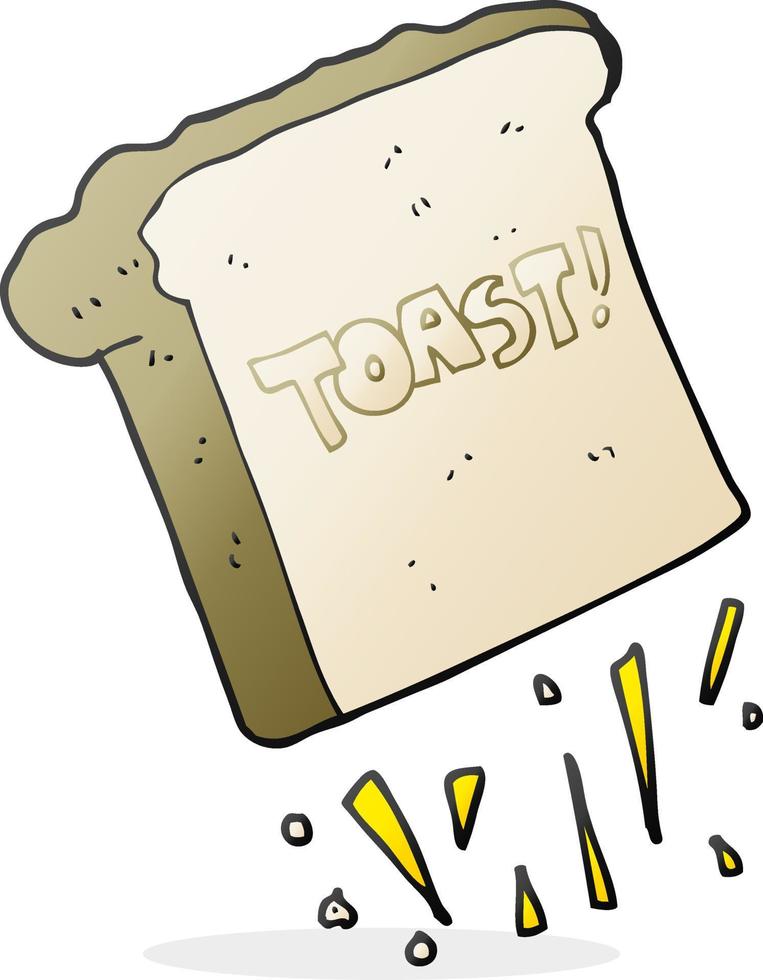 doodle character cartoon toast vector