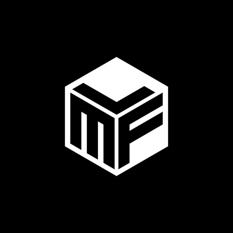 MFL letter logo design with black background in illustrator. Vector logo, calligraphy designs for logo, Poster, Invitation, etc.