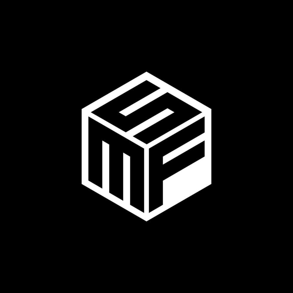 MFS letter logo design with black background in illustrator. Vector logo, calligraphy designs for logo, Poster, Invitation, etc.
