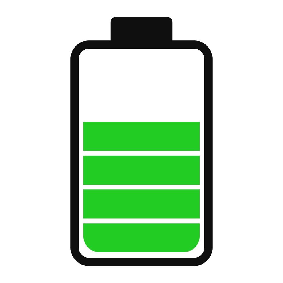Battery charge status . Icon phone battery energy levels and power indicator. Recharge battery electricity . Accumulator smartphone load interface and progress bar generation vector