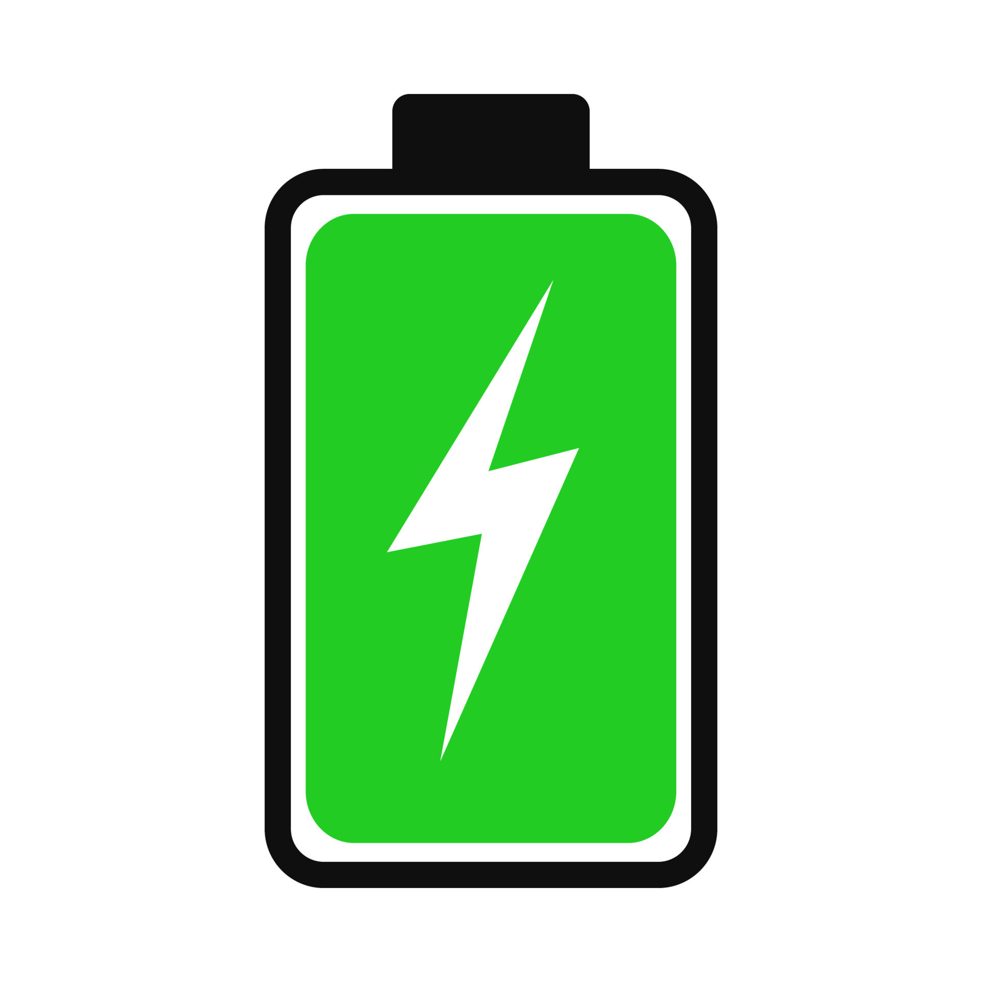 Battery charge status . Icon phone battery energy levels and power indicator. Recharge battery