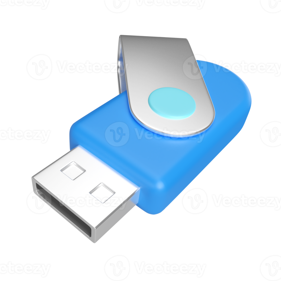 Flash Drive 3D Illustration Icon png