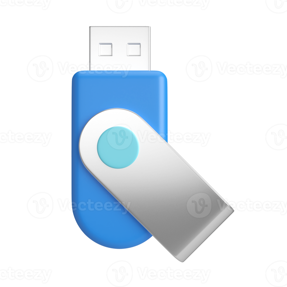 Flash Drive 3D Illustration Icon png