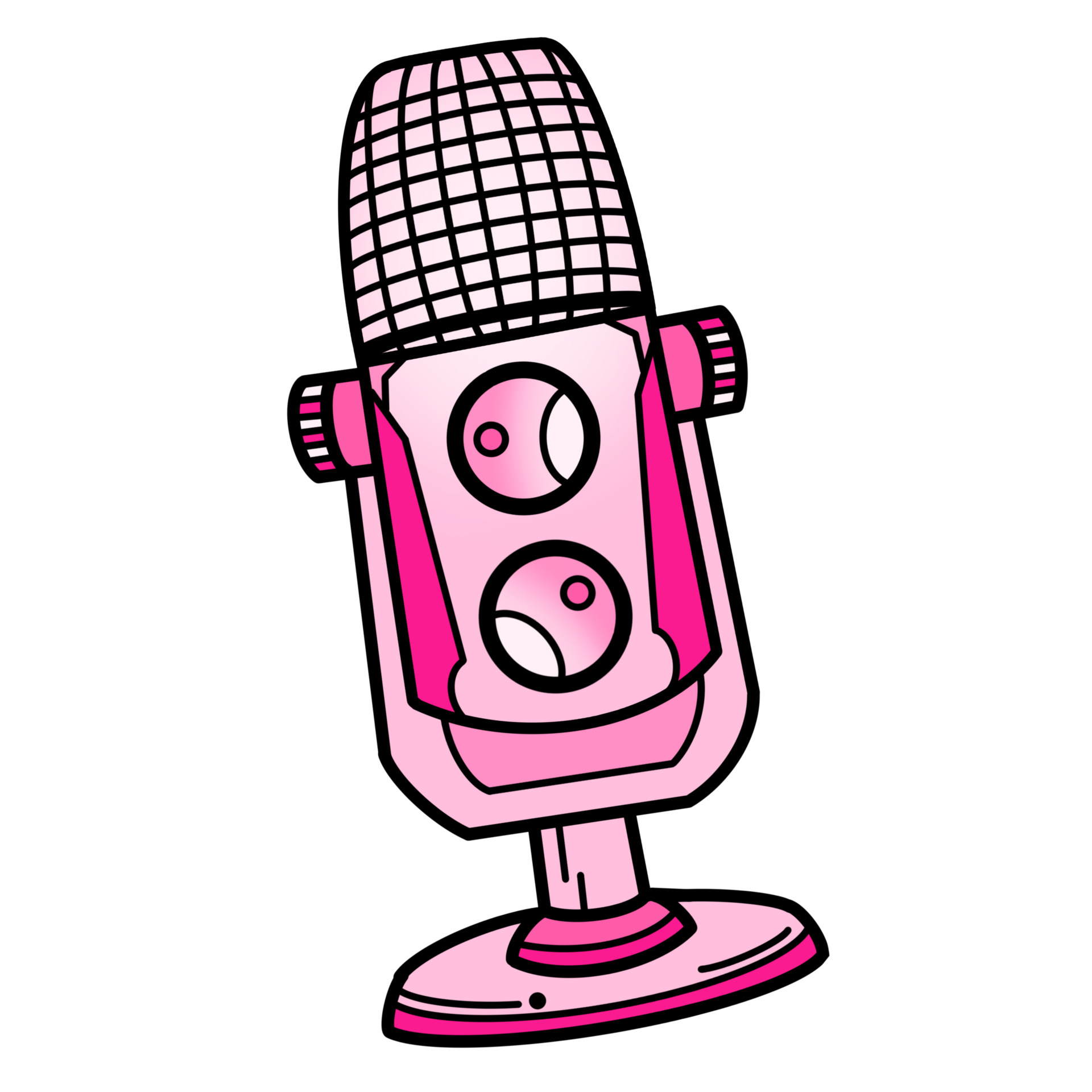 The pink microphone 12892176 PNG