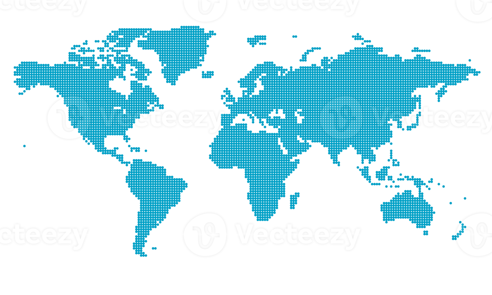 wereldkaartsjabloon met continenten, Noord- en Zuid-Amerika, Europa en Azië, Afrika en Australië png