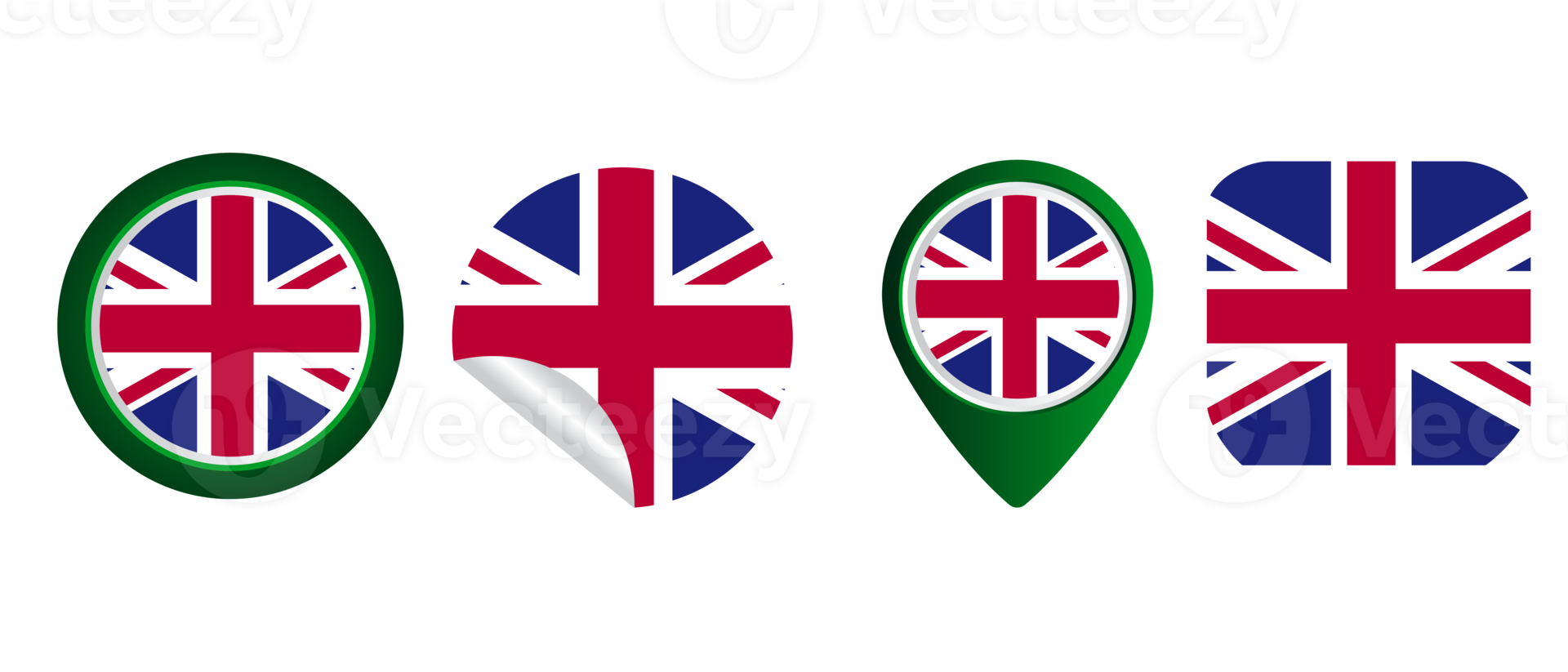 United Kingdom flag flat icon symbol illustration png