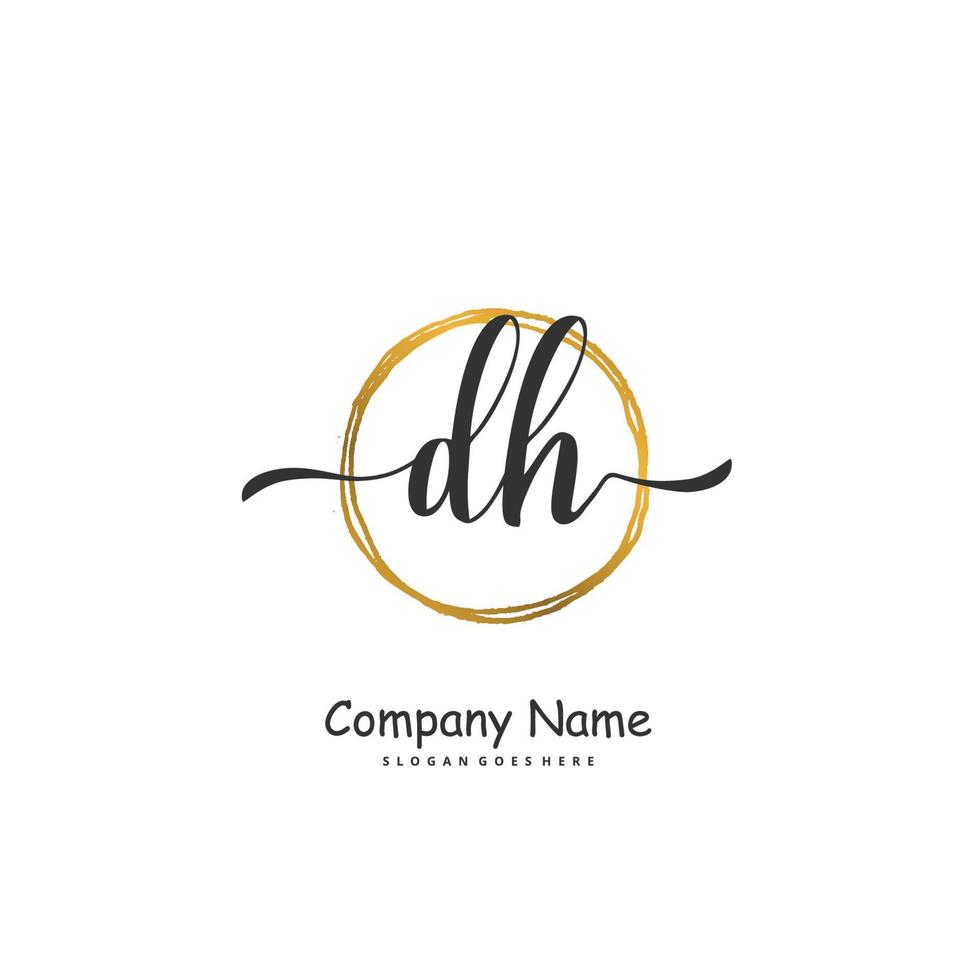 Premium Vector  Dh luxury brand logo