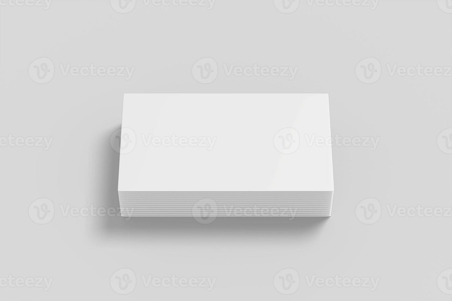 Realistic blank business card illustration for mockup. 3D Render. photo