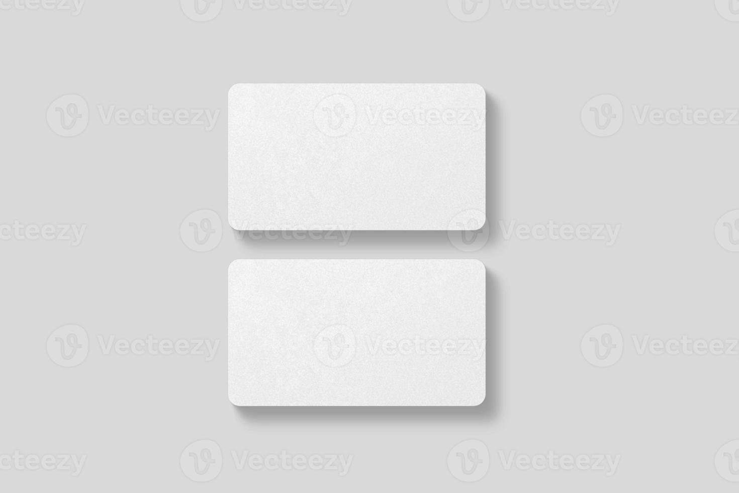 Realistic blank business card illustration for mockup. 3D Render. photo