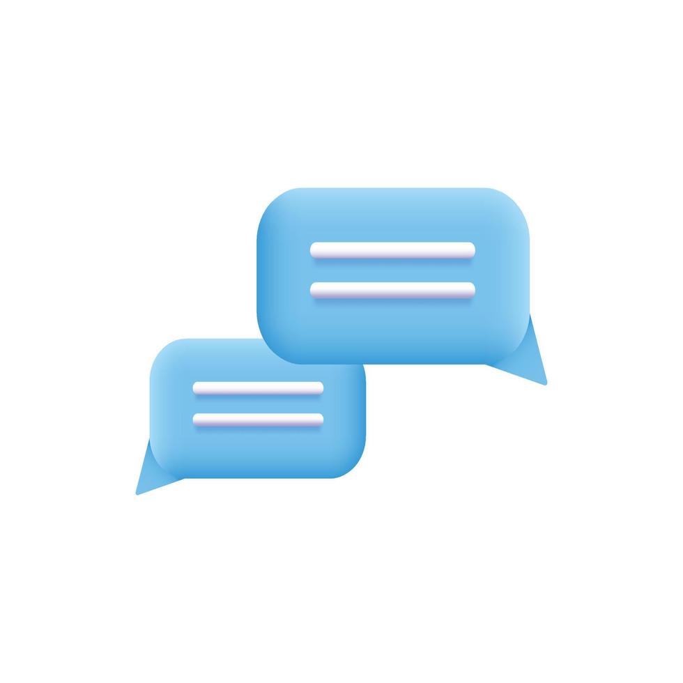 3d vector design of dialogue, message, conversation.