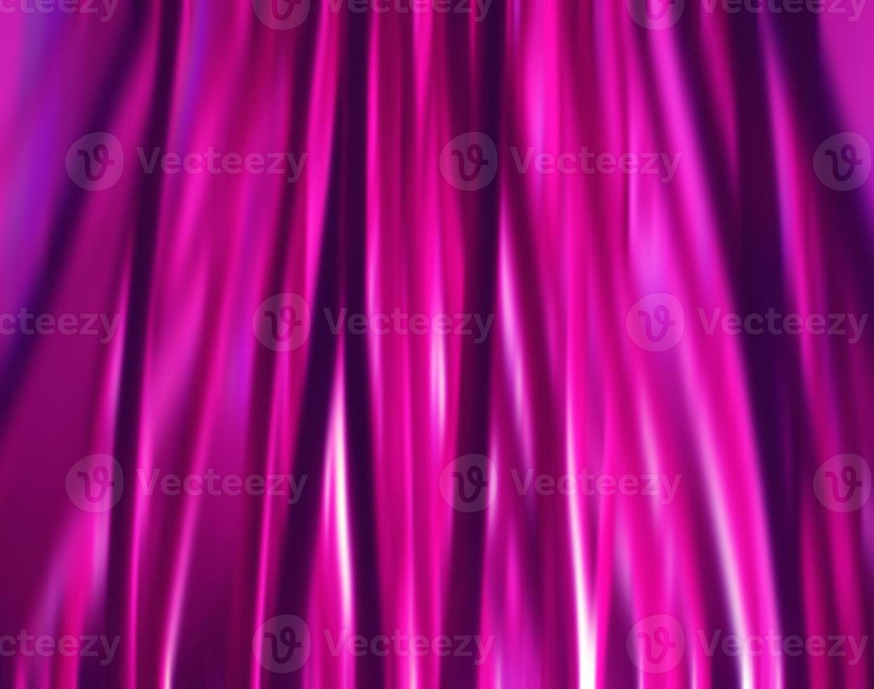 Motion blur defocused abstract neon curves night background. Blurred image with colorful vertical lines pink, purple, violet, black, dark blue. Image for design and web. photo