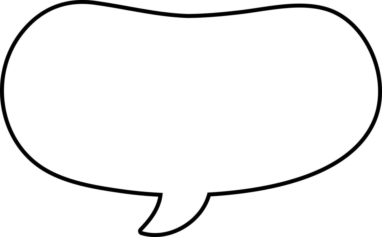 Speech bubble for expressing thoughts. vector