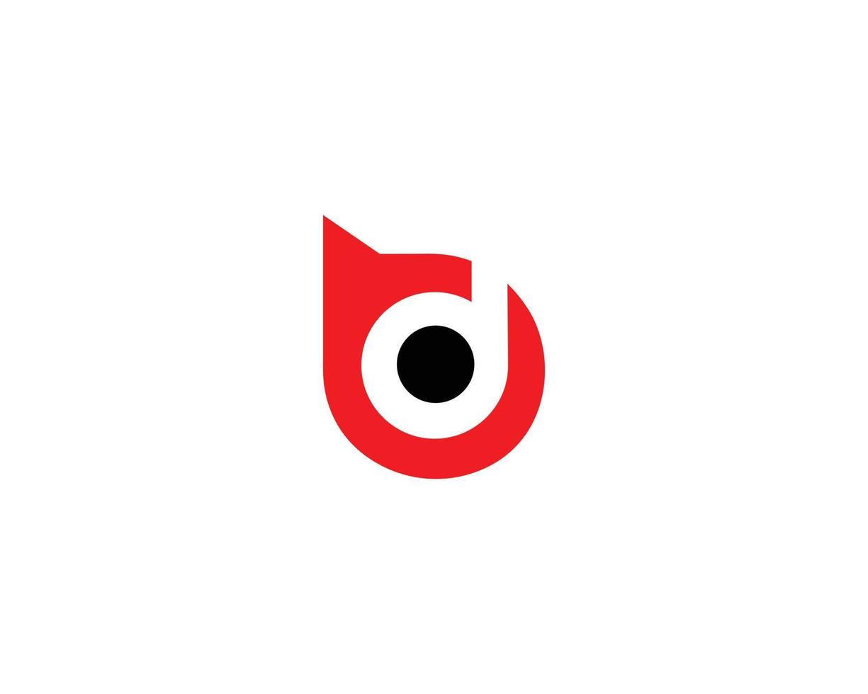 BD or DB. Monogram letters Simple Minimal And Elegant Logo Design Vector Illustration Template.
