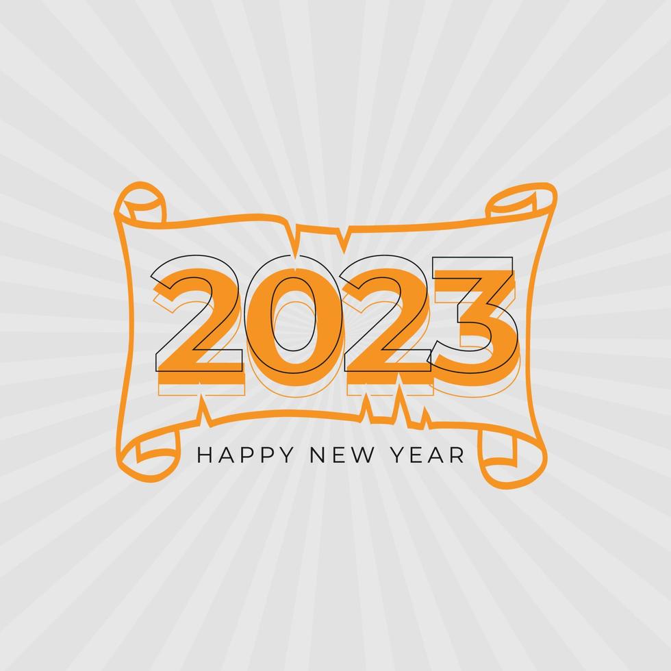 happy new year 2023 vector