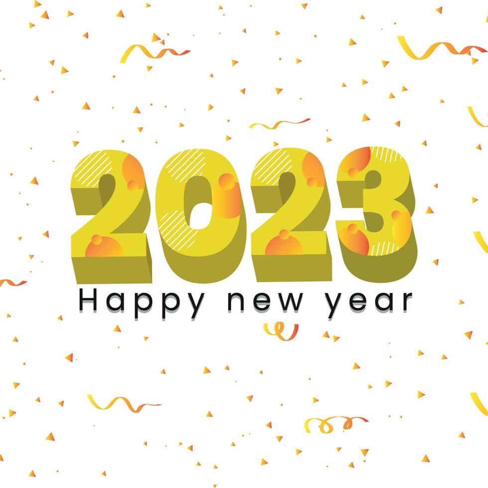 happy new year 2023 vector
