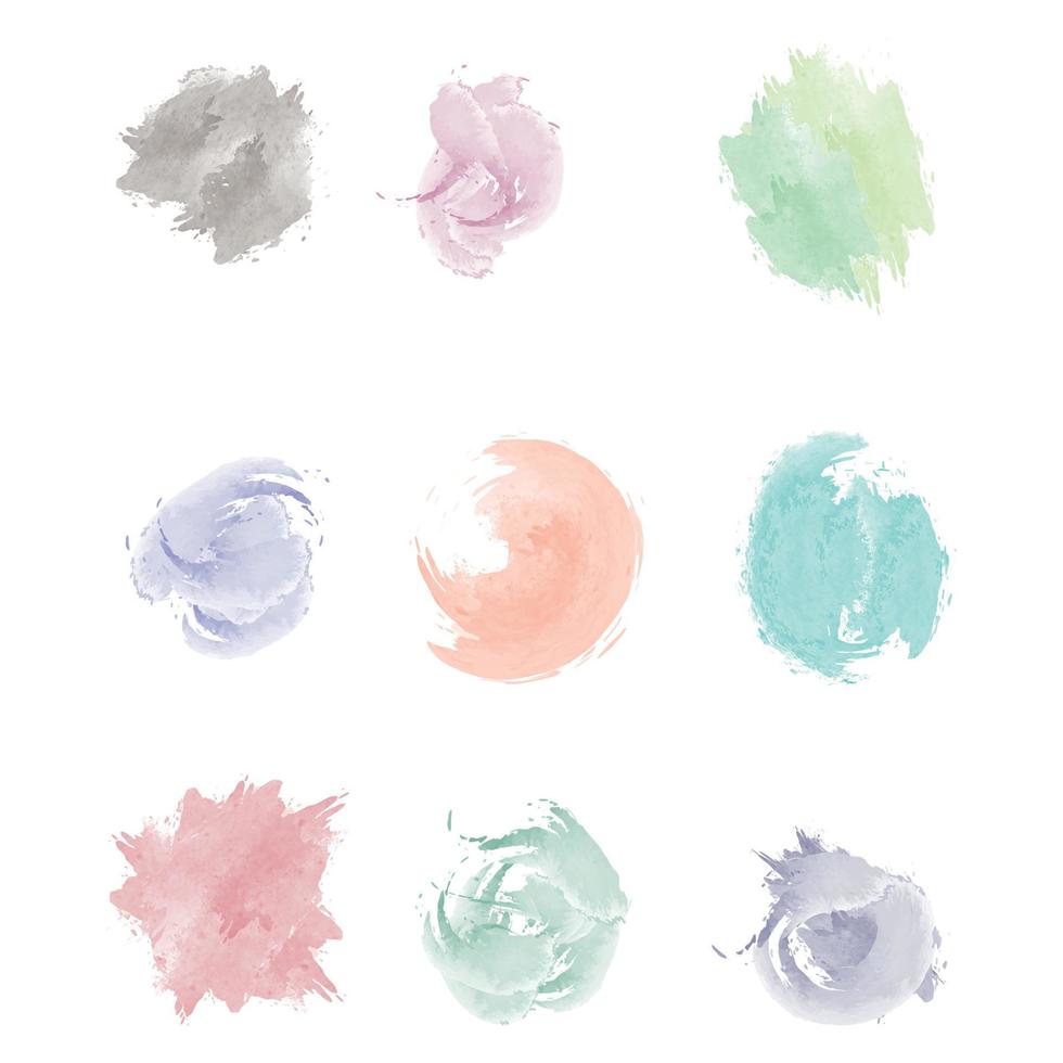 watercolor brush design vector