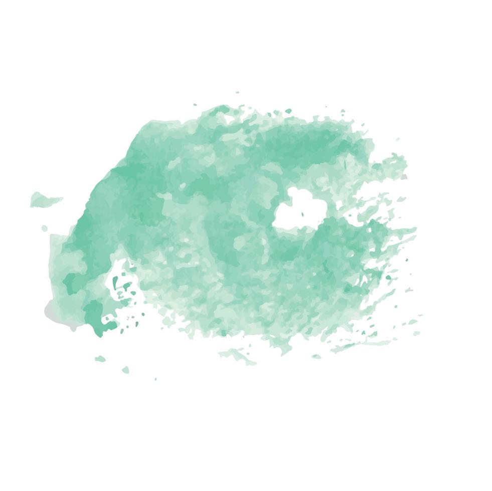 Abstract modern hand-painted design with watercolor blotch vector