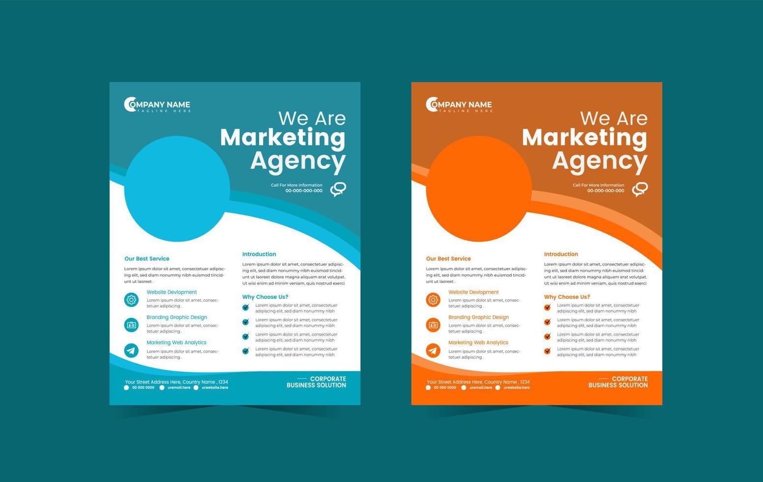 BUSINESS FLYER DESIGN vector