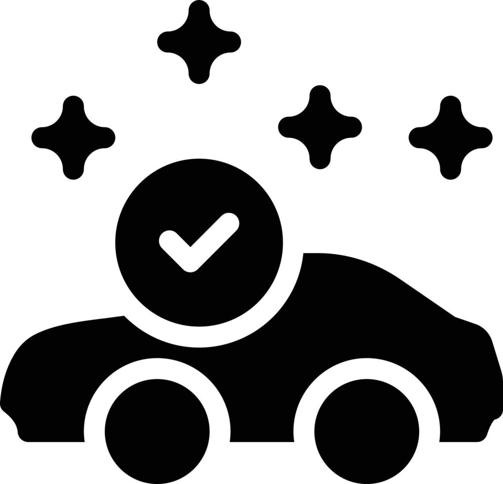 servicio de coche realizado ilustración vectorial sobre un fondo. símbolos de calidad premium. iconos vectoriales para concepto y diseño gráfico. vector