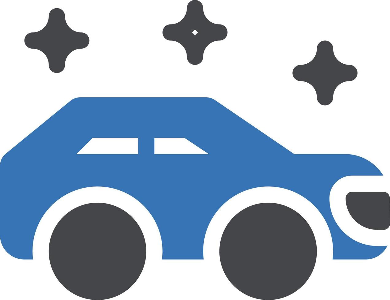 Ilustración de vector de brillo de coche en un fondo. Símbolos de calidad premium. Iconos vectoriales para concepto y diseño gráfico.