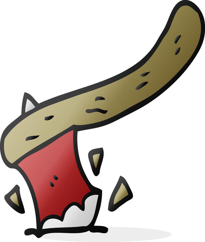 doodle character cartoon axe vector