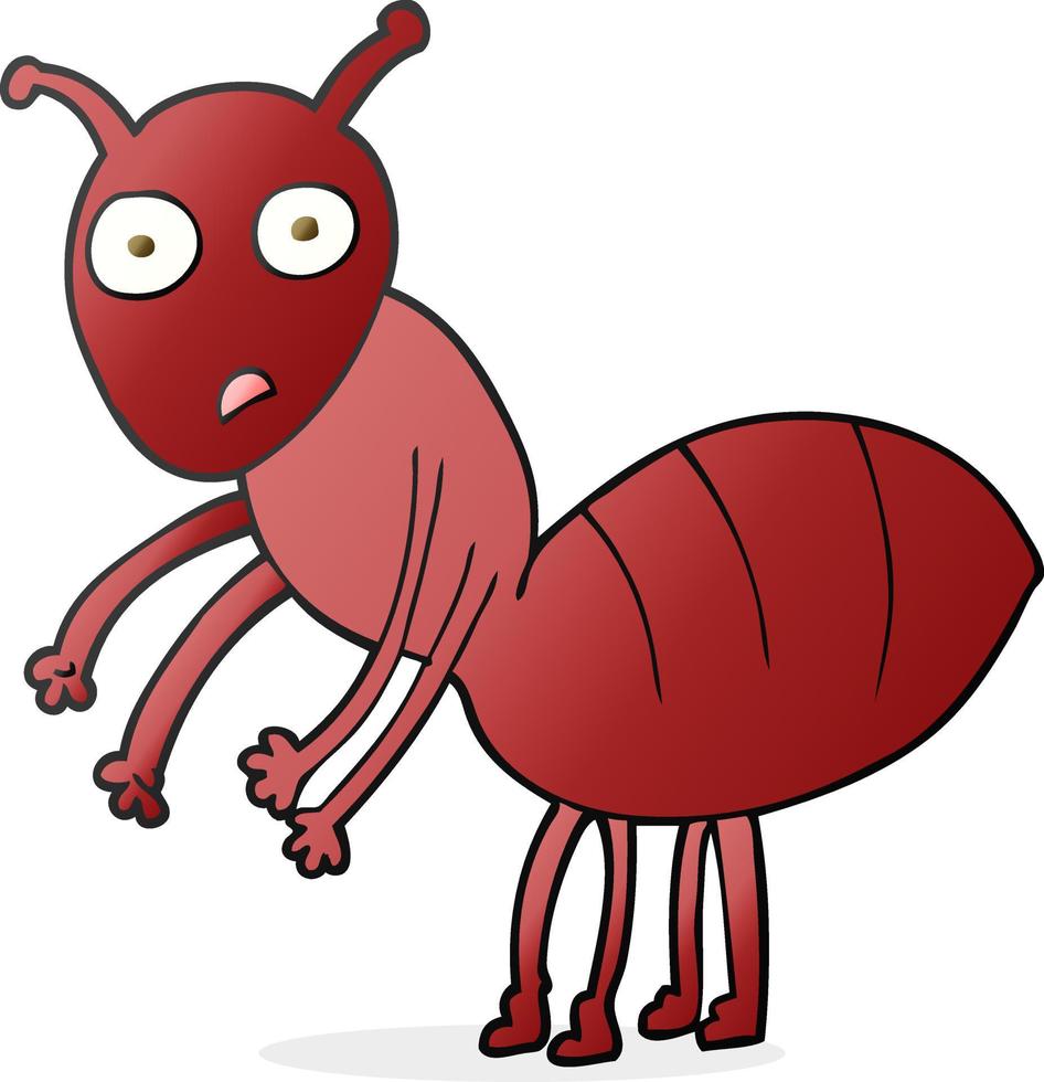 doodle character cartoon ant vector