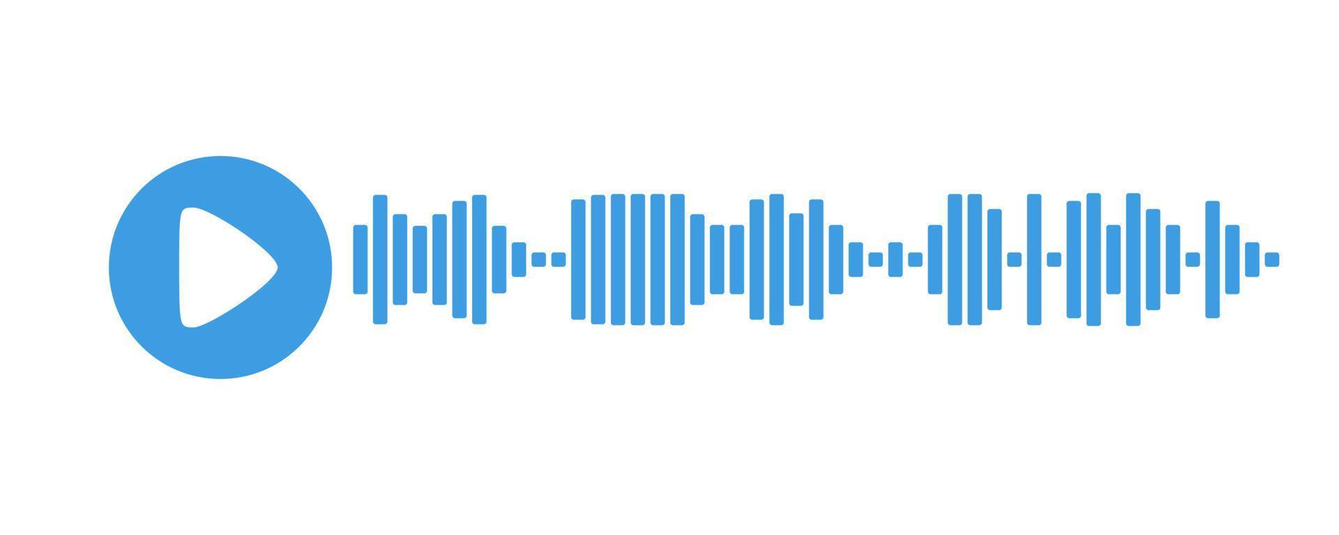 grabación de plantilla de mensaje de audio. elemento ui de registro de audio para teléfonos inteligentes. ilustración vectorial vector