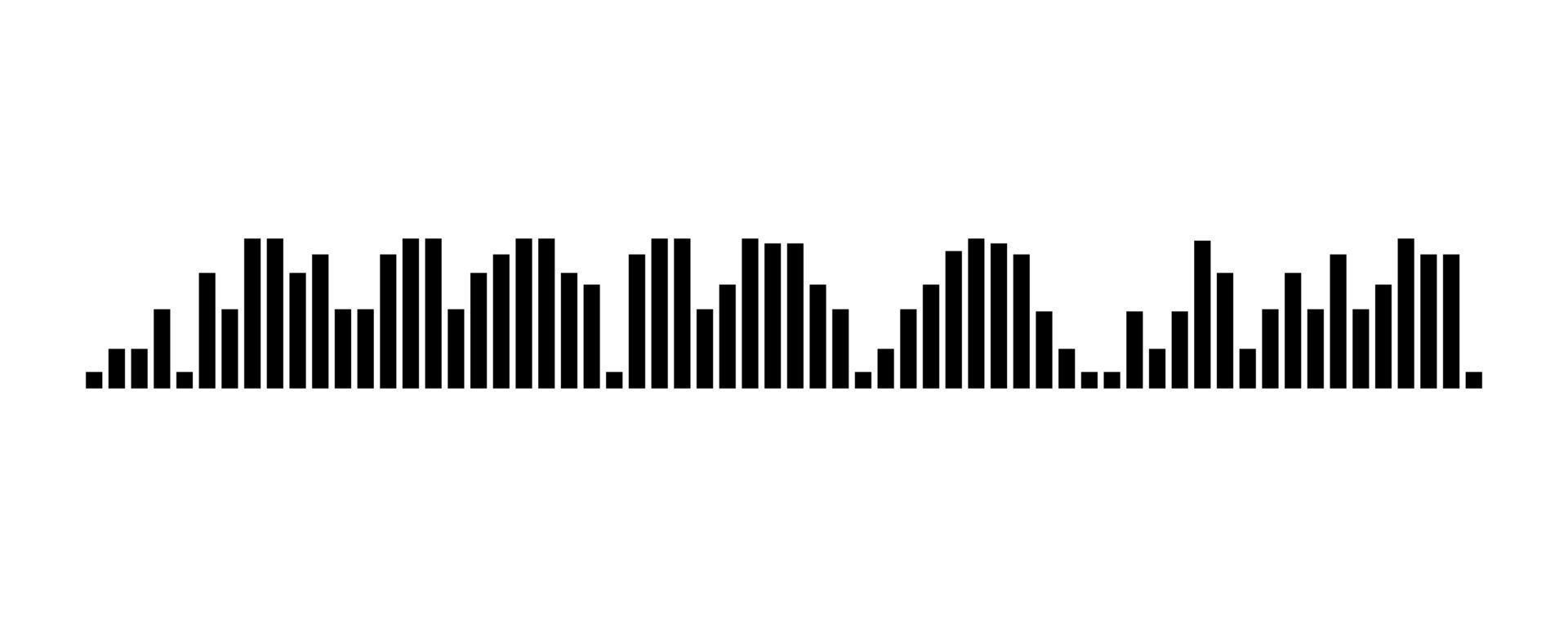 Recording of audio message template. UI element of audio record for smartphones. Vector illustration