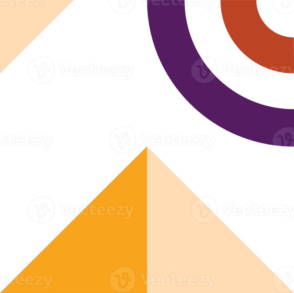 Trendy geometric square with abstract patterns in multiple colors and shapes. Creative contemporary design element for decoration of pop theme design. png