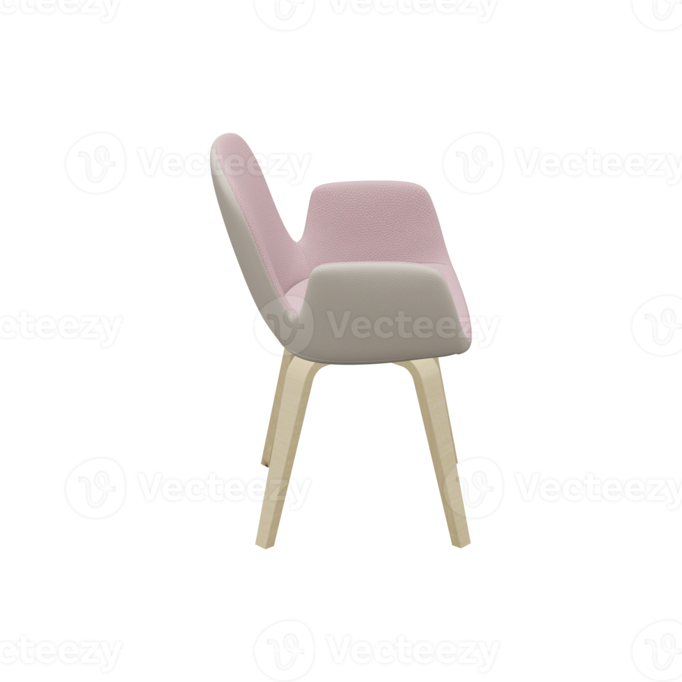 Realistic Chair Illustration. 3D Render. png