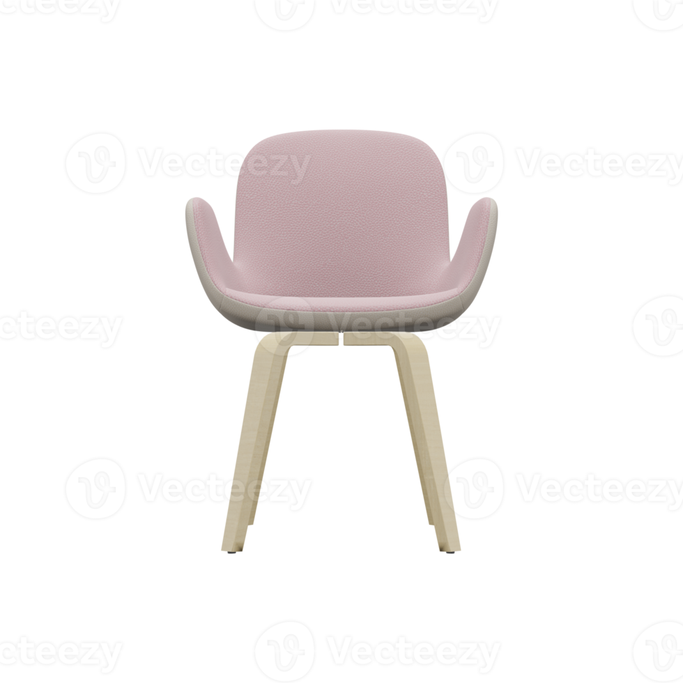 Realistic Chair Illustration. 3D Render. png