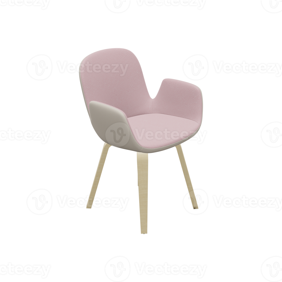 Realistic Chair Illustration. 3D Render. png