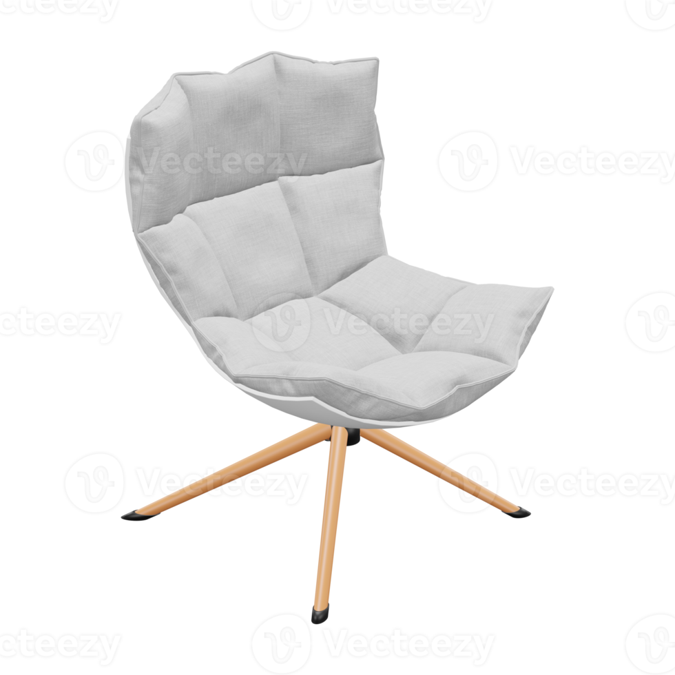 Realistic Chair Illustration. 3D Render. png