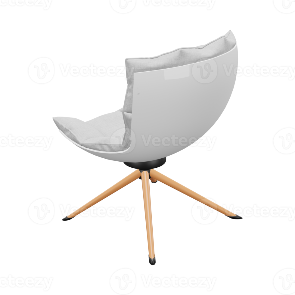 Realistic Chair Illustration. 3D Render. png