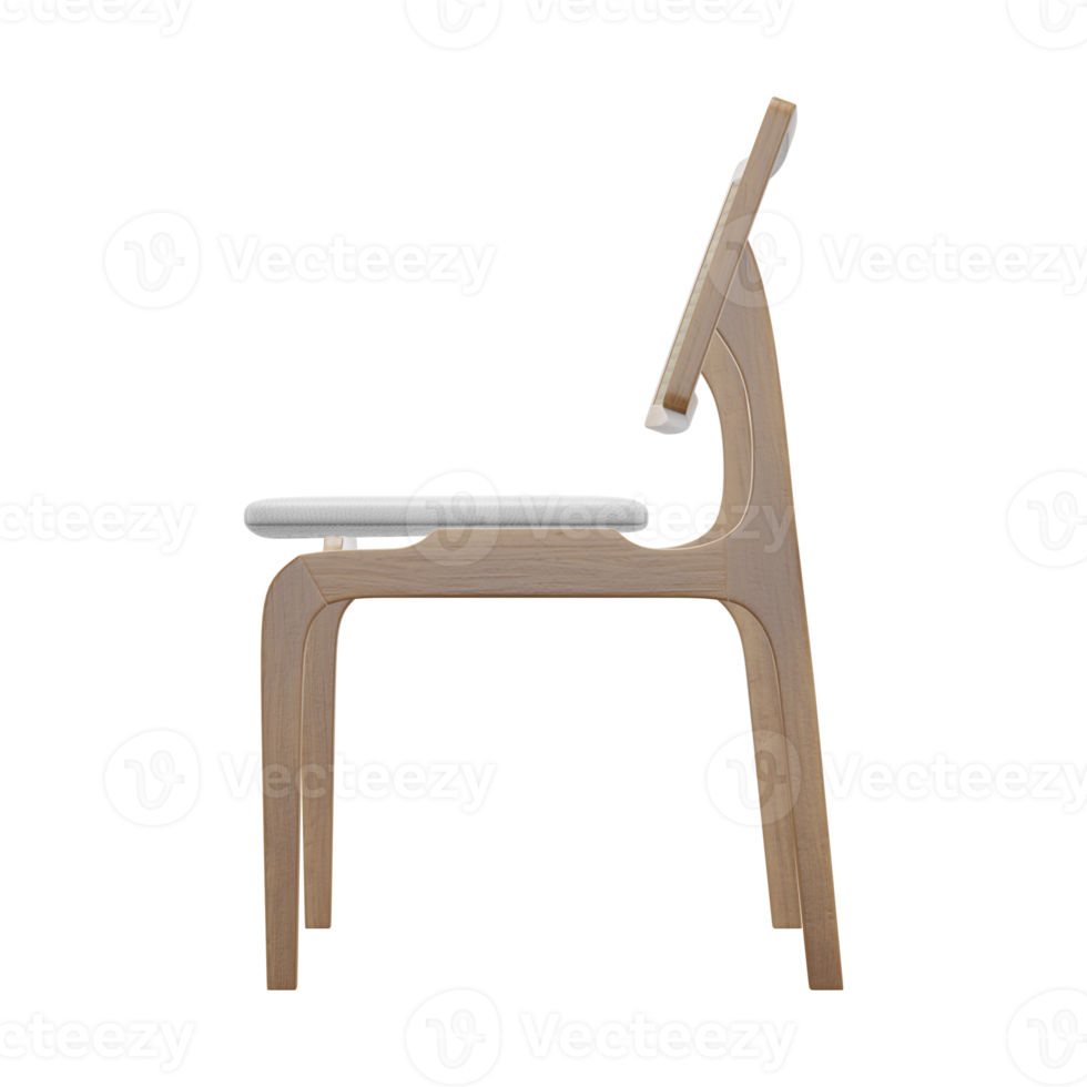 Realistic Chair Illustration. 3D Render. png