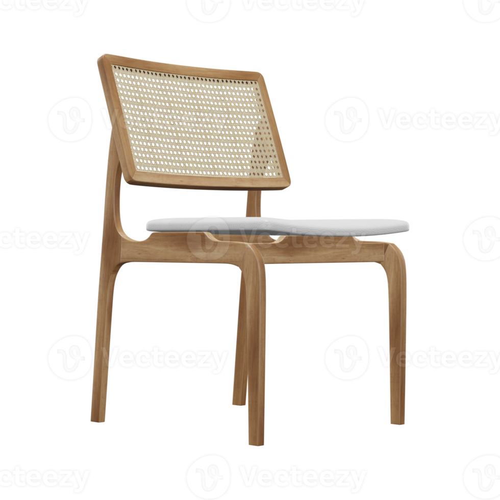 Realistic Chair Illustration. 3D Render. png