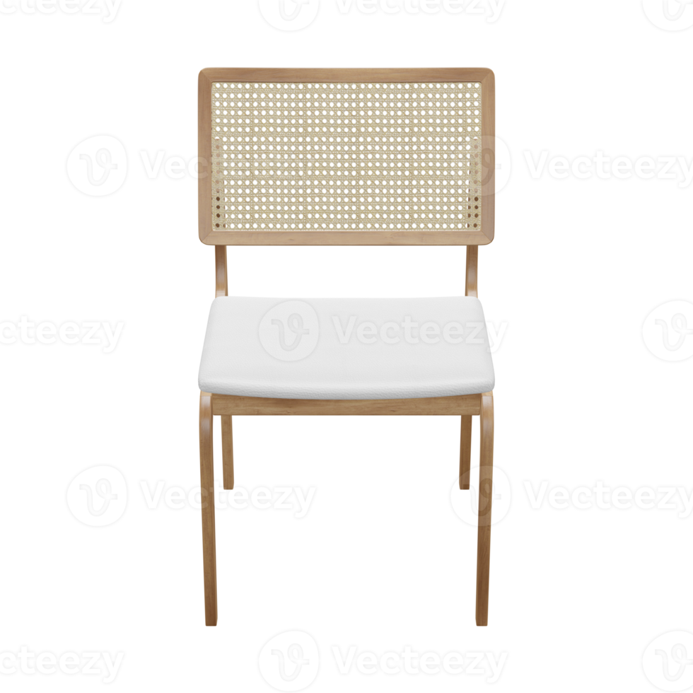 Realistic Chair Illustration. 3D Render. png