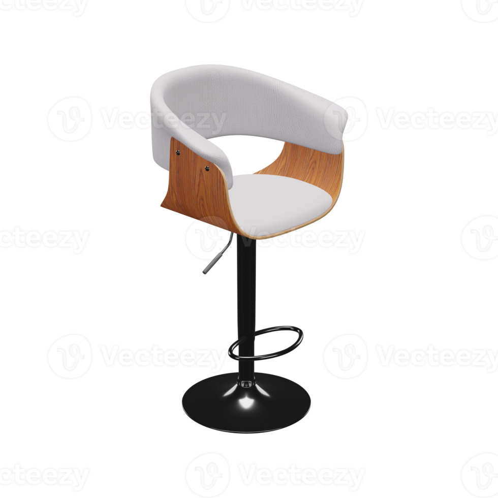 Realistic Chair Illustration. 3D Render. png