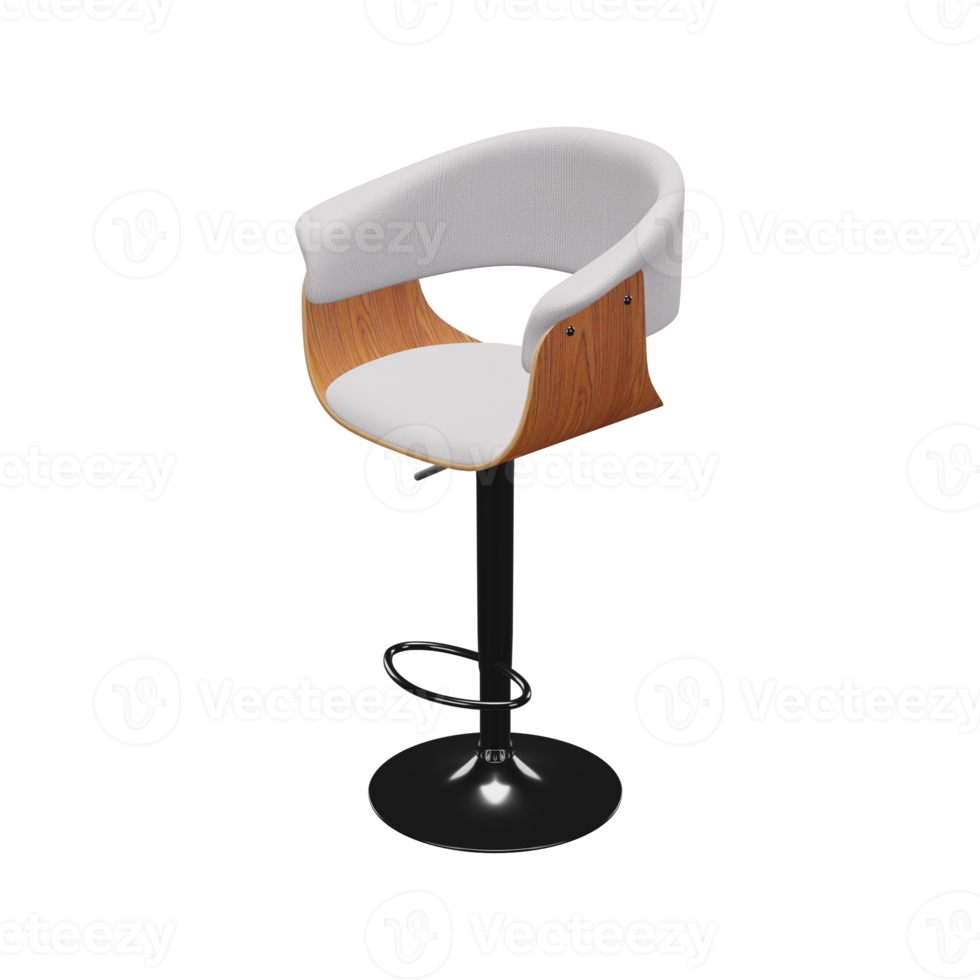 Realistic Chair Illustration. 3D Render. png