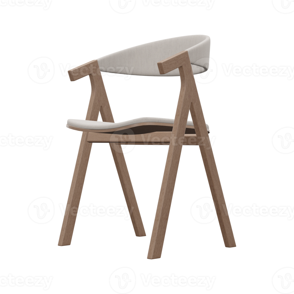 Realistic Chair Illustration. 3D Render. png