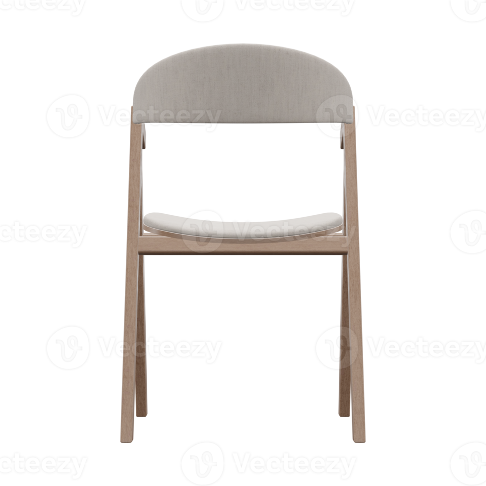 Realistic Chair Illustration. 3D Render. png