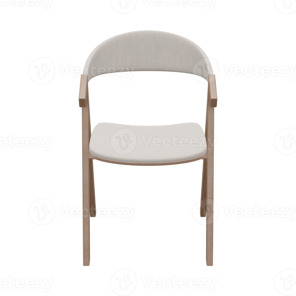 Realistic Chair Illustration. 3D Render. png