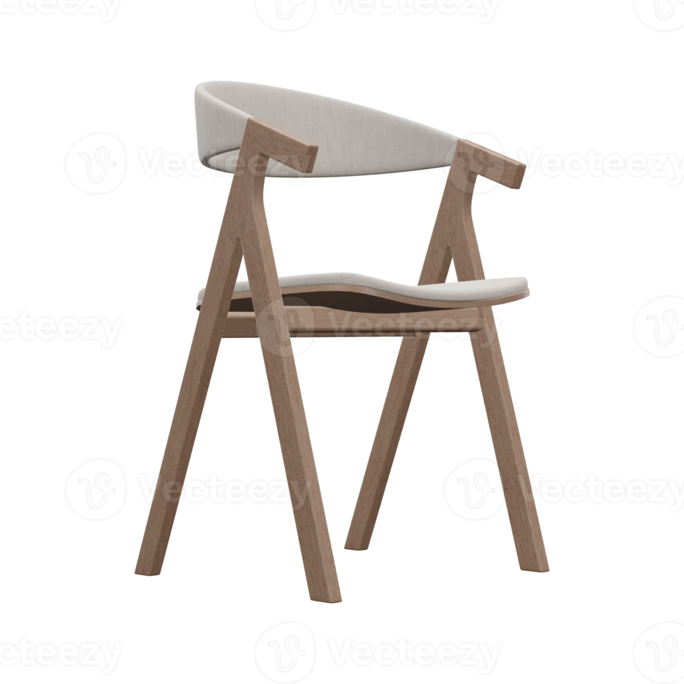 Realistic Chair Illustration. 3D Render. png