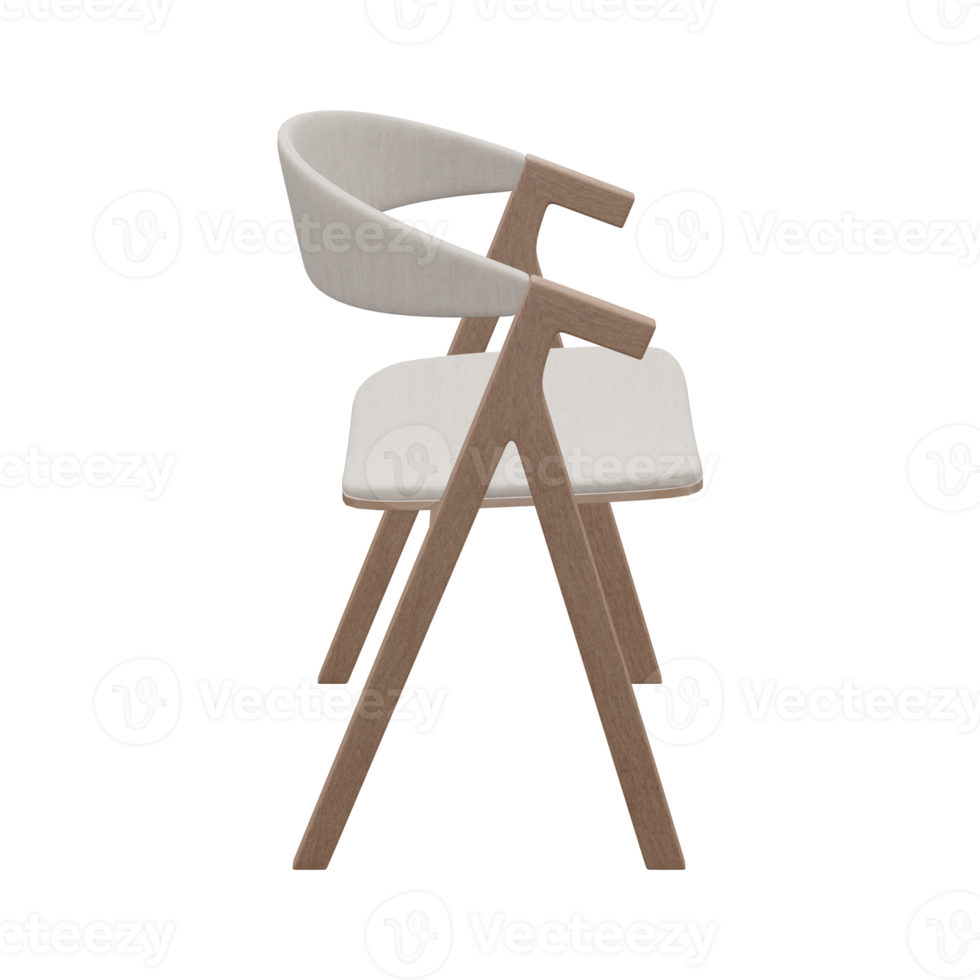 Realistic Chair Illustration. 3D Render. png