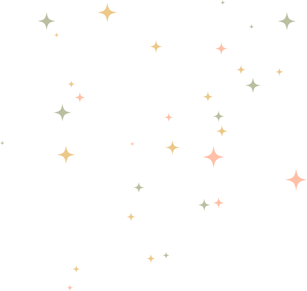 Star sparkle Colourful element png