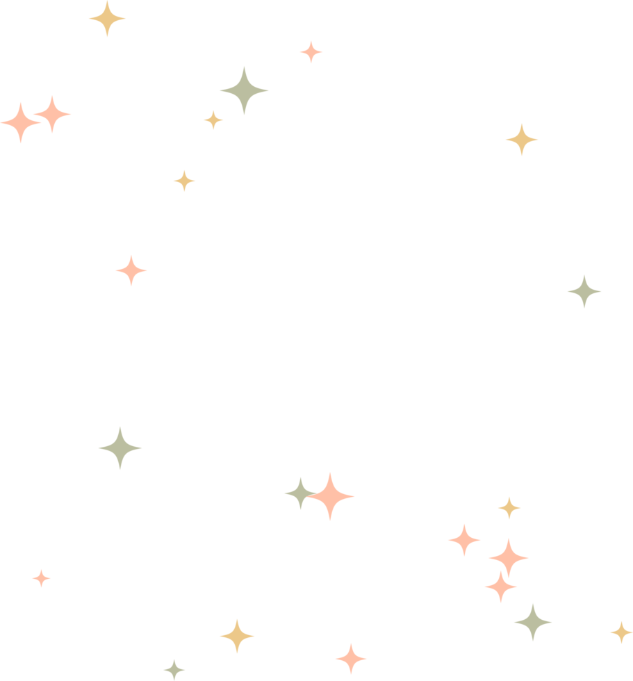 Star sparkle Colourful element png