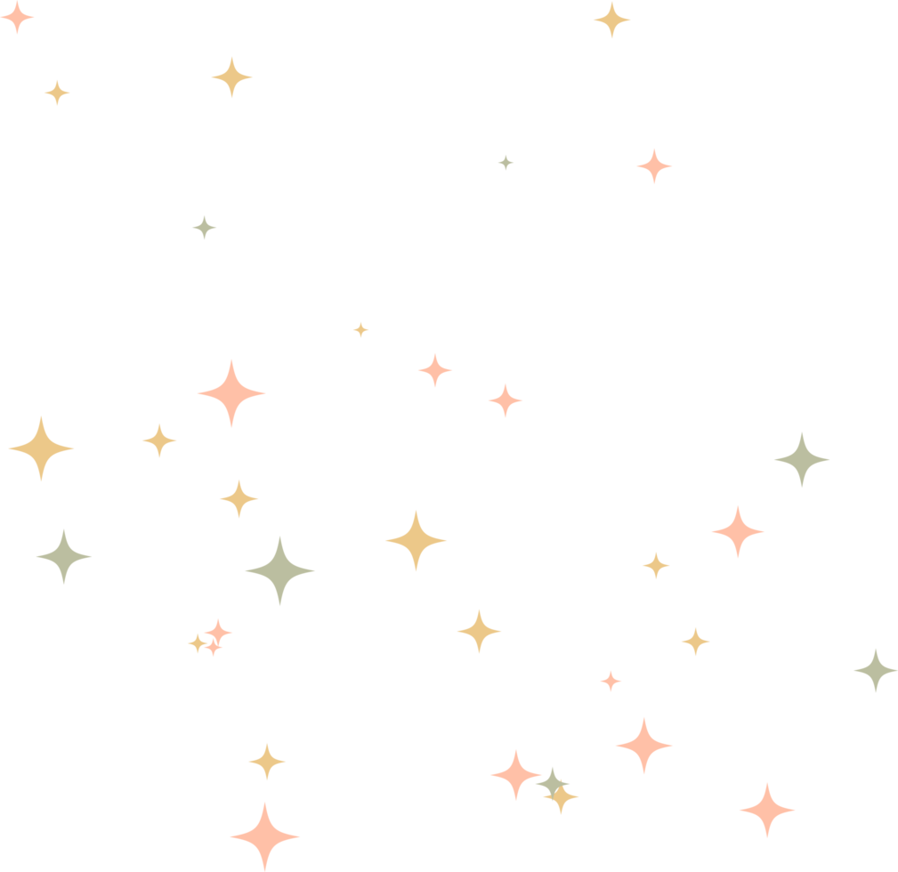 elemento colorido brillo estrella png