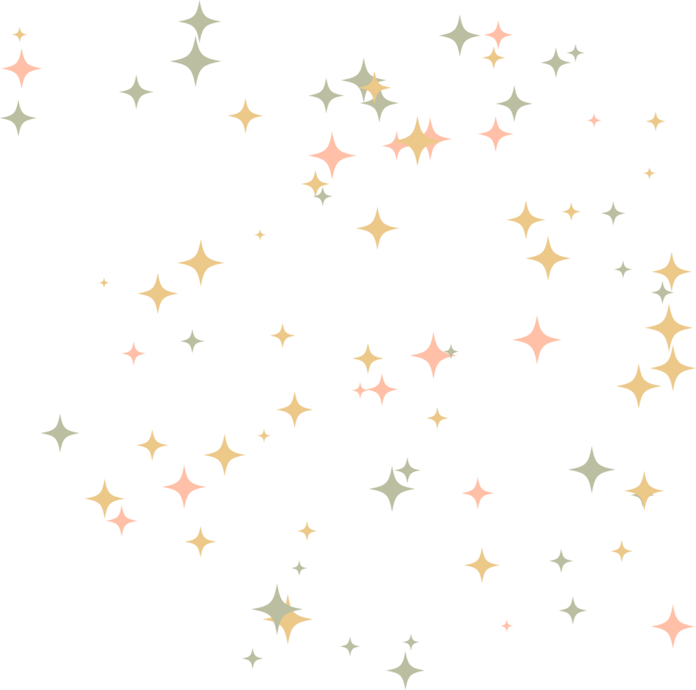 Star sparkle Colourful element png