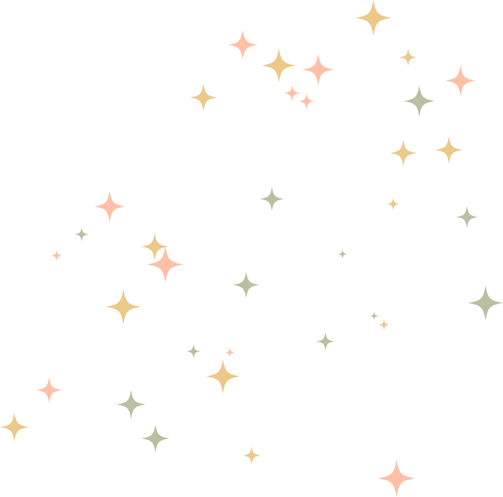 Star sparkle Colourful element png