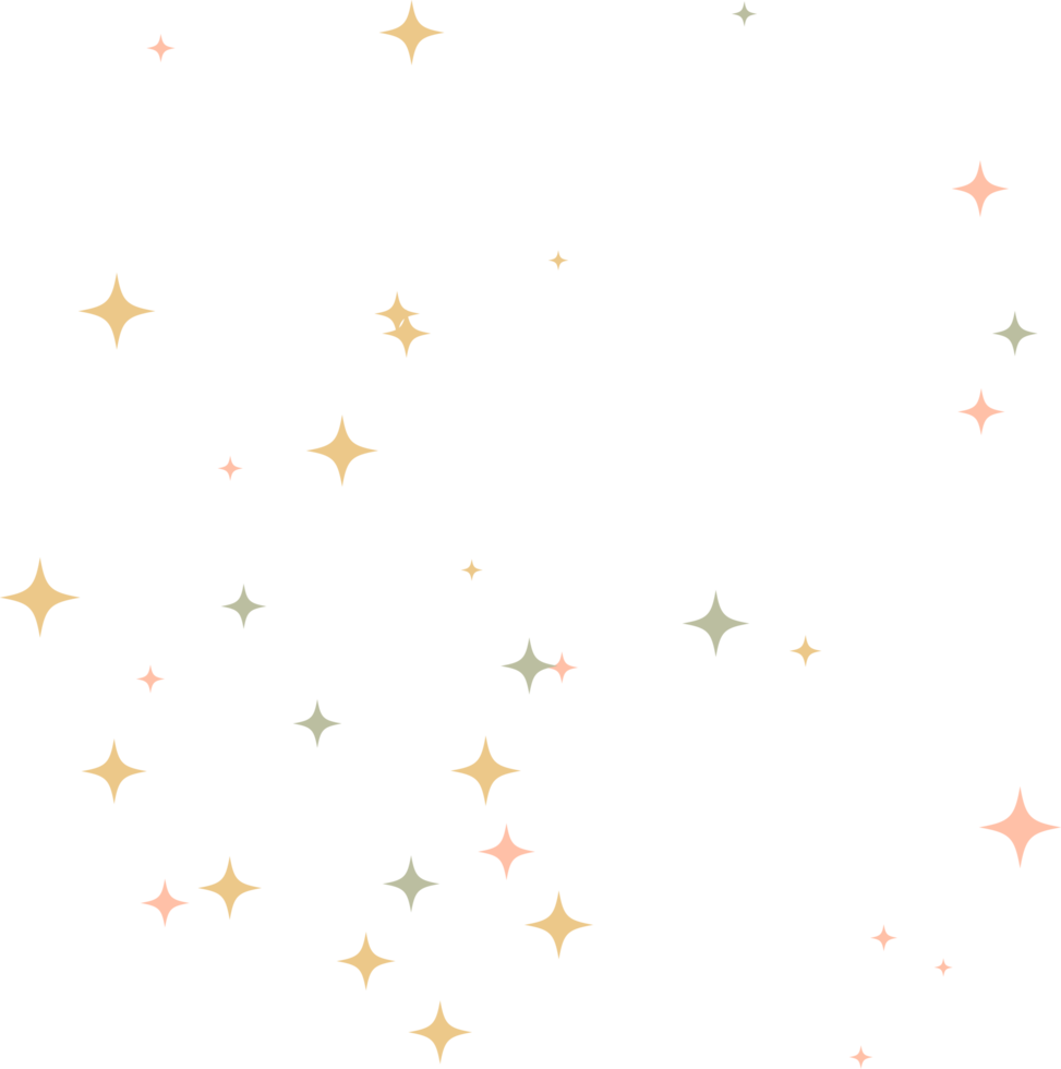 Star sparkle Colourful element png